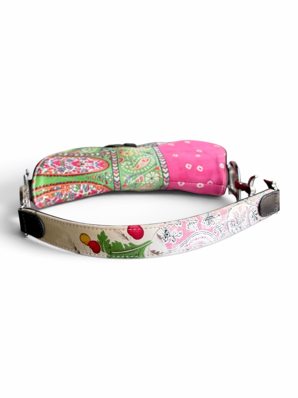 Vintage Christian Dior Paisley Print Saddle Bag - Picture 3 of 7